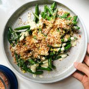 A picture of Avocado Caesar Green Beans