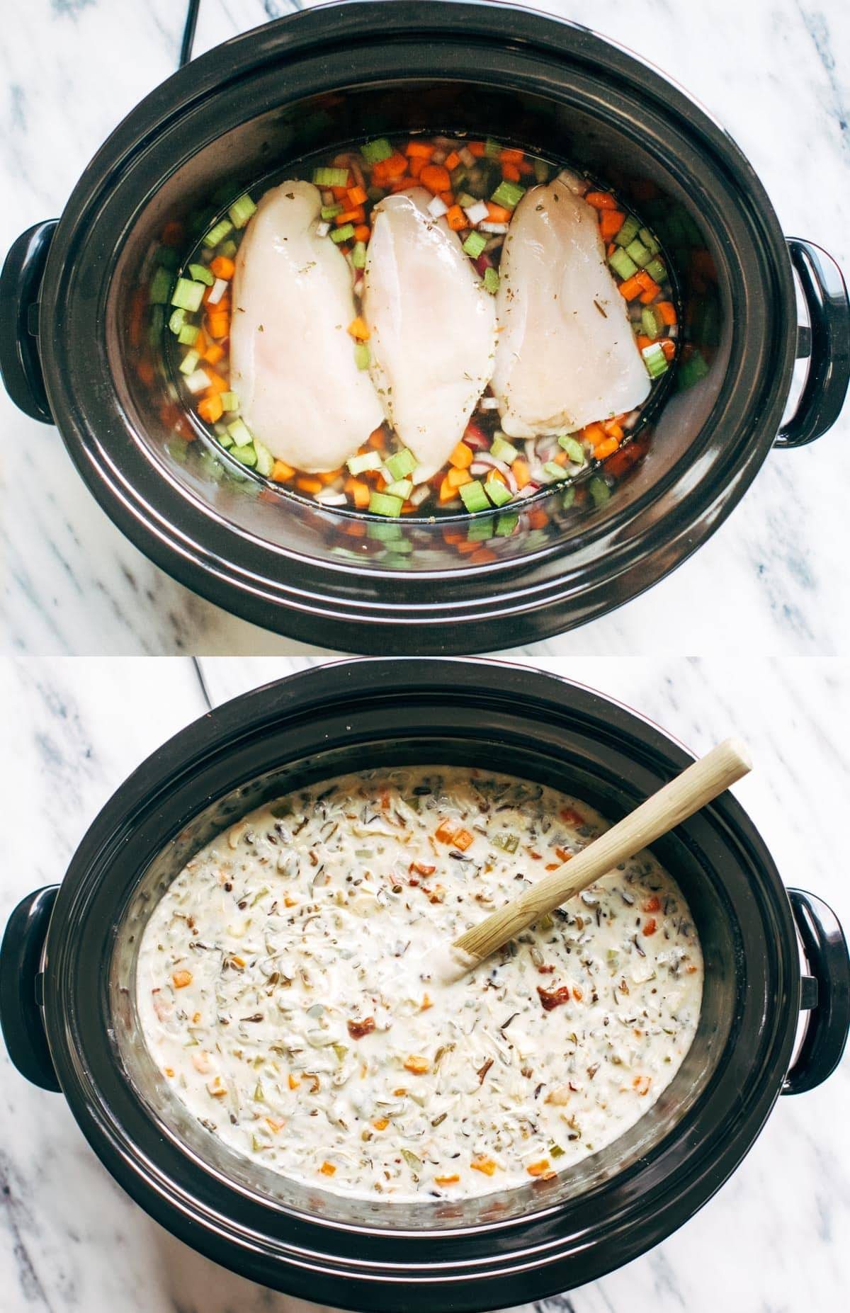 12 SUPER easy recipes you can make in a slow cooker, from veggie lasagna to an entire roasted chicken to pot roast! SO YUM! | pinchofyum.com